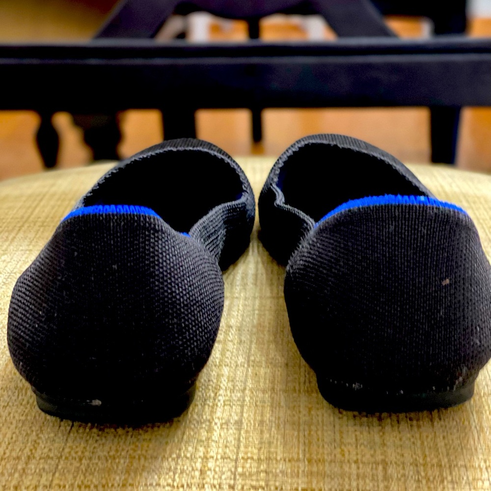 Rothy's Round Toe Black Flats - Picture 2 of 5